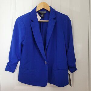 NYCC Bright Blue Sleeved Jacket/ Blazer